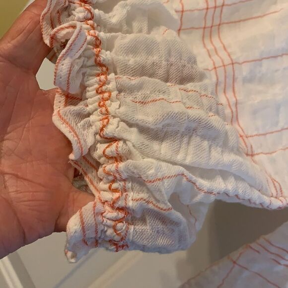 Medium white & orange top - Picture 4 of 7